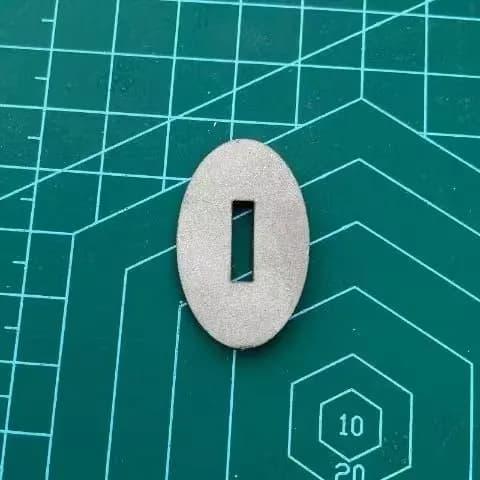 Больстер из латуни для ножа толщина 3 мм, паз 3 мм арт. Я-02