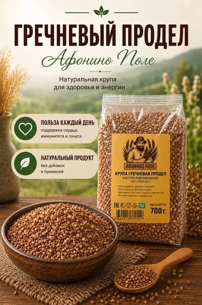 Гречневый продел, 1.4 кг "Афонино Поле"