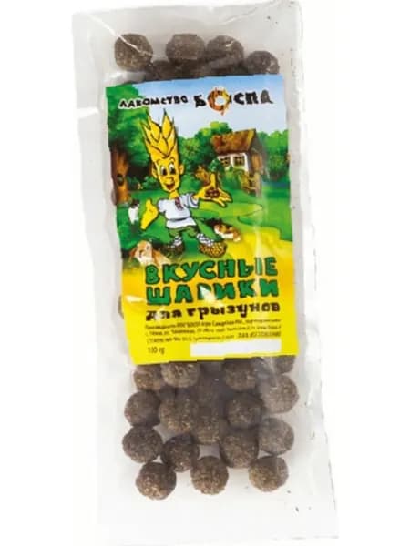 БОСПА Лакомство для грызунов Вкусные шарики 100 г