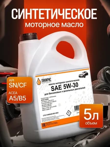 Моторное масло 5W-30 A5 B5 Синтетическое 5л