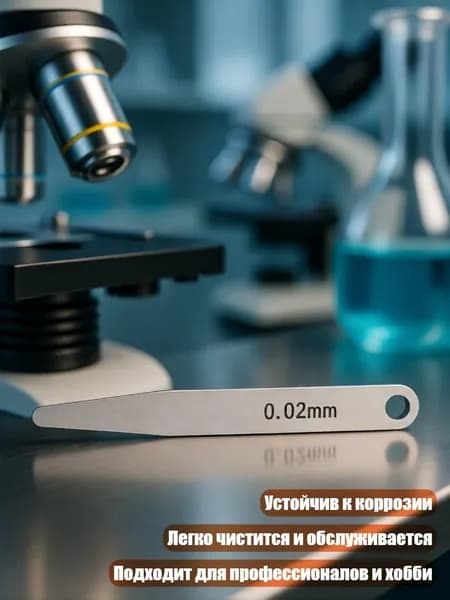 Щуп измерительный стальной, Толщина 0,02 мм