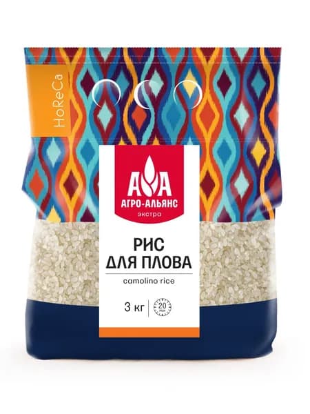 Рис для плова Агро-Альянс HoReCa 3кг