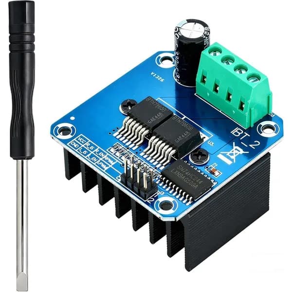 BTS7960 43A. Модуль драйвера высокой мощности, совместим с Arduino / для умного автомобиля MCU 5V изоляция