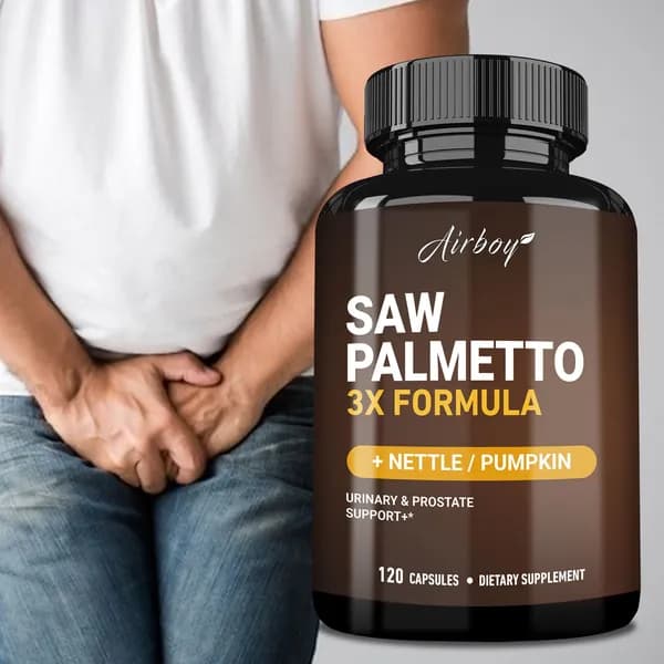 Биологически активная добавка Airboy Saw Palmetto предназначена для поддержания здоровья предстательной железы и мочевыводящих путей у мужчин и может помочь уменьшить ночное мочеиспускание.
