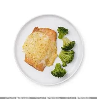 Горбуша (филе-кусок без кожи) под сырной шапкой, 195 г