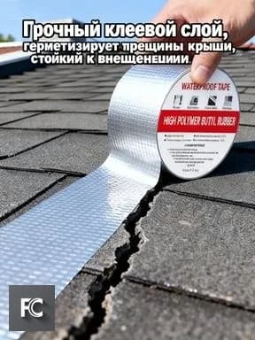 Китайский: Универсальная водонепроницаемая лента используется для герметизации оконных и светопропускающих конструкций