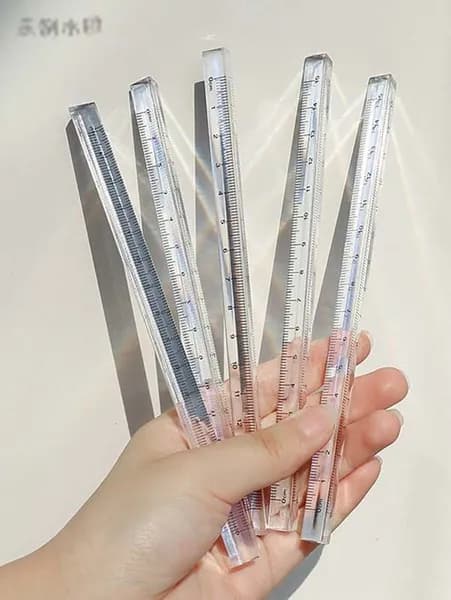 15cm / 20cm Треугольник для студентов Прозрачная линейка