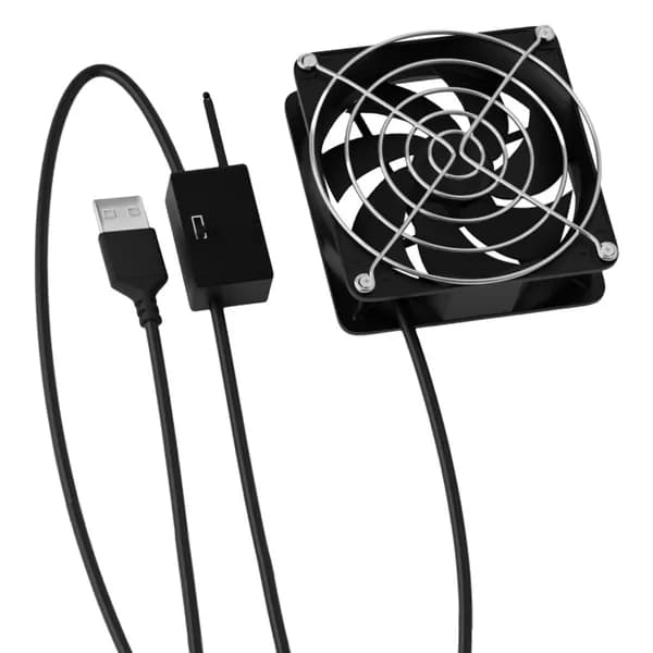 Регулируемый термостат USB охлаждающий вентилятор автоматическое измерение температуры 3 скорости 8 см