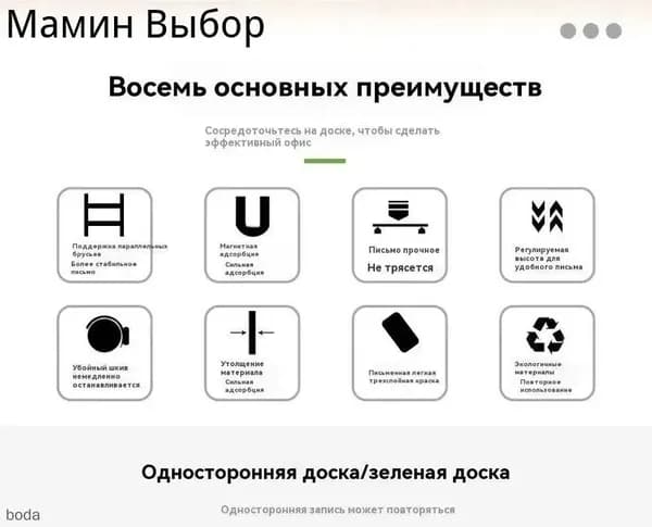 Доска поворотная магнитно-маркерная 90x120 см, с полкой, мобильная на ножках с колесами, двусторонняя, белая+белая, Чёрный кадр