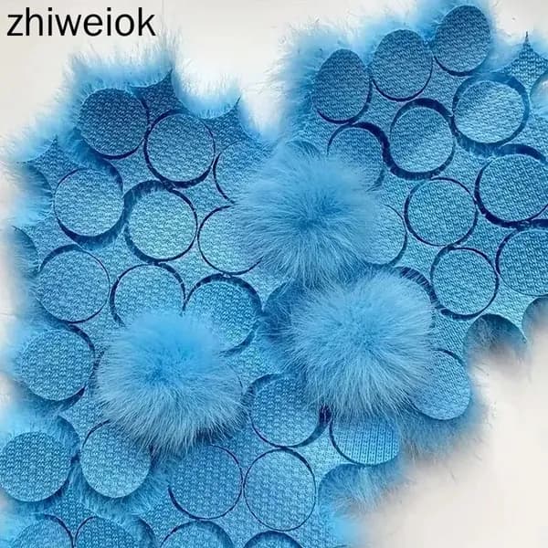 Шарик из искусственного меха норки,для украшения своими руками,3,5 см,100 штук