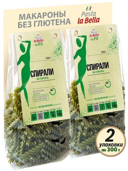 Спирали из зеленого гороха БЕЗ ГЛЮТЕНА, 2 упаковки