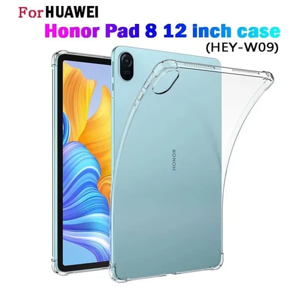 Прозрачный чехол для Huawei Honor Pad 8 12дюйма HEY-W09 с антиударным аэроамбушюром, силиконовая мягкая TPU-оболочка для планшетов