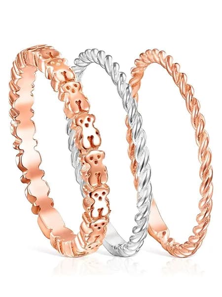 Комплект украшений Tous Ring Mix, серебро 925, 16,5, 18165540