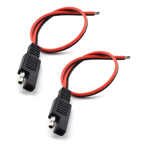 2 шт., Удлинительный кабель 18AWG SAE, 2-контактный разъем SAE, быстроразъемный