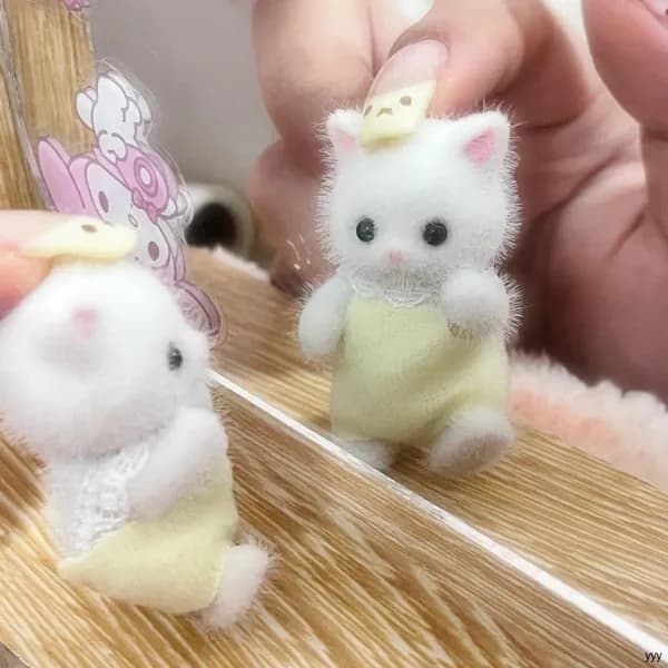 Персидский кот, плюшевая игрушка, сгибаемые лапы, подарок на день рождения, стиль Sylvanian