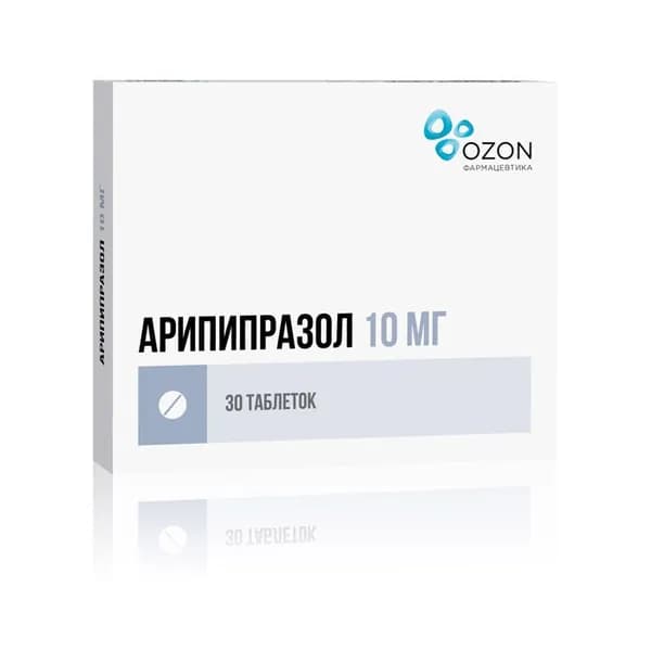 Арипипразол таблетки 10мг 30шт