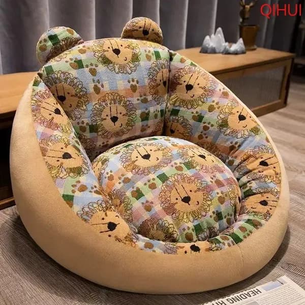 Прямой диван 55х50х50 см,желтый
