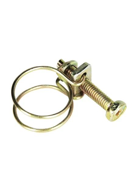 Набор хомутов проволочных 3 размера 1/2", 3/4", 1", спиральных, оцинкованных, 6 шт.