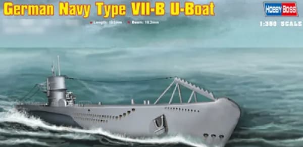 HOBBYBOSS 83504 1/350 Немецкая подводная лодка типа VII-B высшего сборная модель корабля