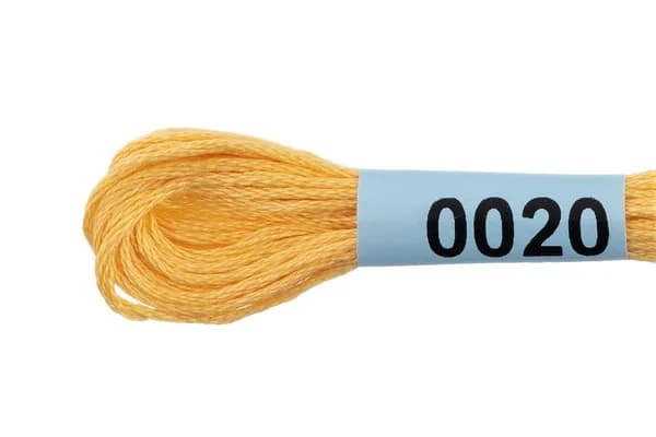 Мулине GAMMA нитки для вышивания 2 шт. по 8 м., 0020 розово-желтый