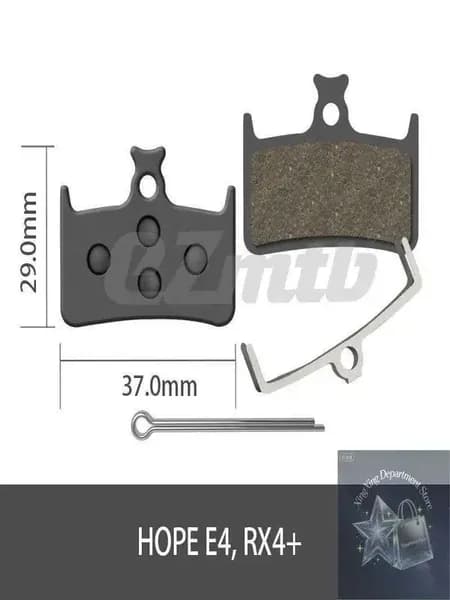 Тормозные колодки EZmtb BP1034. для HOPE E4, RX4, LEWIS. полуметаллы