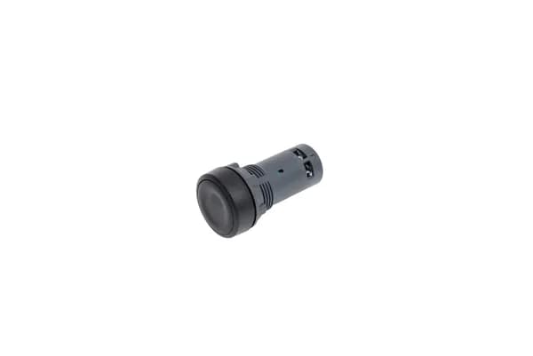Кнопка Systeme Electric SB7 моноблочная, 22мм, черная, с возвратом, пластик, 2НО, IP65 SB7NA23