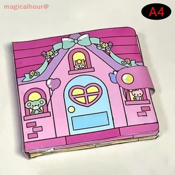 Тихая книга DIY наряды Melody Kuromi милая рукодельная игрушка для девочек (образовательная бумажная кукла)