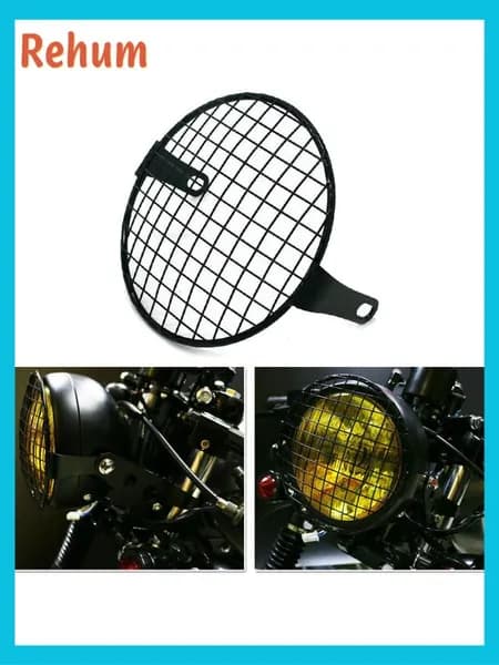 Защитная решётка для фары мотоцикла "GN125/CG125", металлическая, чёрная.