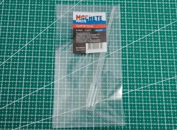 Пипетка для моделизма 3 мл, 1 шт. Machete 0753