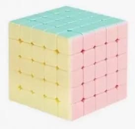 Гигантский кубик Рубика 5x5 в нежных макаронных оттенках, сложная инженерная головоломка