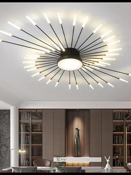 Люстры Потолочные Для Спальни Зала Лофт 42 LED С лампочкой