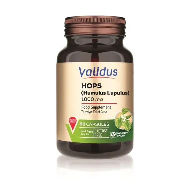 Validus Валидус Хмель (Humulus lupulus) 1000 мг 60 капсул