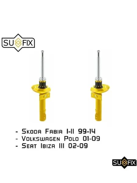 Передние амортизаторы Skoda Fabia I II, VW POLO IV, Ibiza