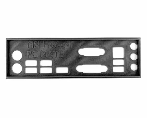 Заглушка для компьютерного корпуса к материнской плате MSI H87-g41 PC MATE black
