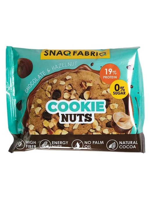 Печенье протеиновое Snaq Fabriq Cookie Nuts шоколадное с