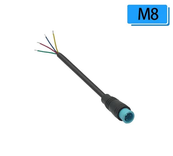 Разъем JULET M8 4PIN M Папа с кабелем 24см