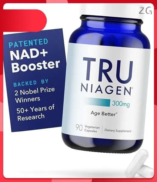 Запатентованная добавка НАД от TRU NIAGEN для борьбы со старением и регенерации клеток, Ниаген, 300 мг, 90 порций-Z-C-M