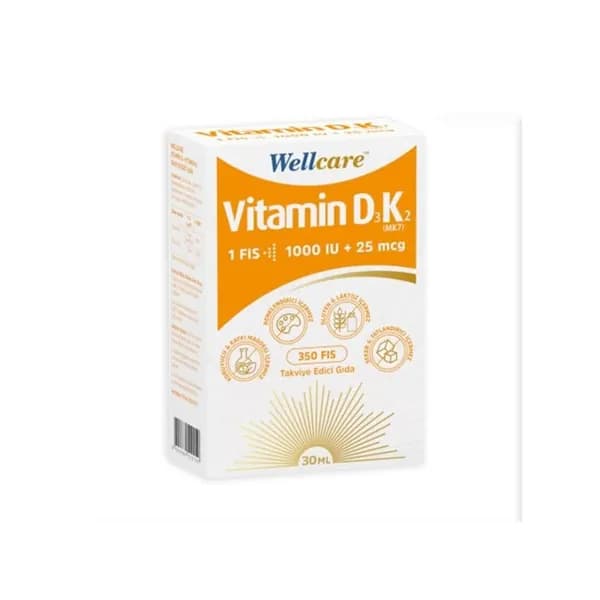 Wellcare Витамин D3 + К2 30 мл