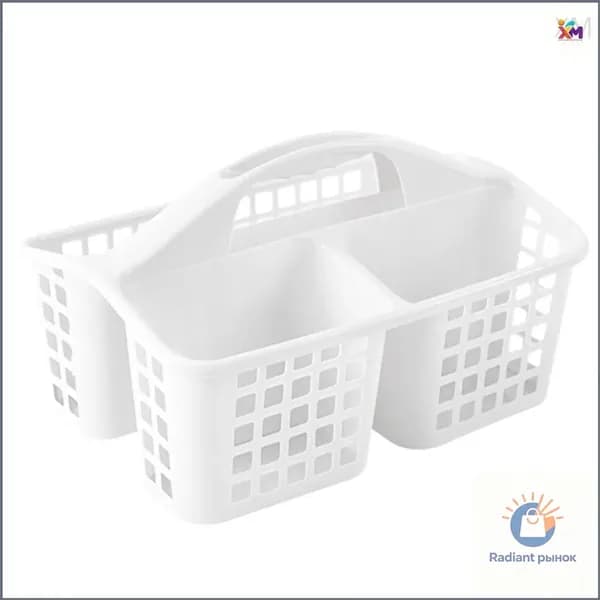Качественная белая конструкция для ванной, 3 секции, с ручкойWWXX-XM