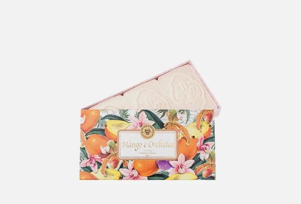 Набор натурального мыла GOURMANDISE Savon Parfume Mango e Orchidea Set