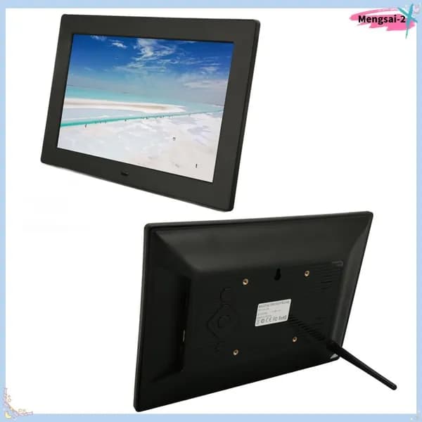 10 Inch Digital Photo Frame, Яркие цвета и высокая четкость изображения, для семейных мероприятий и просмотра Черный американский стандарт
