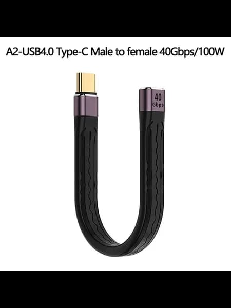 USB4.0 Type-C A2 Male to female 40Gbps 100W