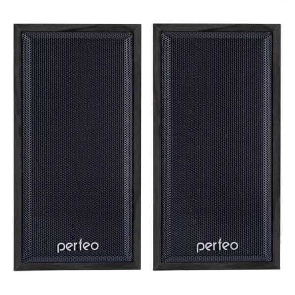 Компьютерная акустика 2.0 Perfeo, 6 Вт , чёрное дерево, PF_4327