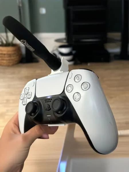 Держатель кальянной трубки для геймпада PS5 коралловый