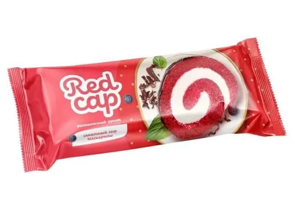 Redcap Рулет бисквитный со вкусом сыра Маскарпоне, 200 г /