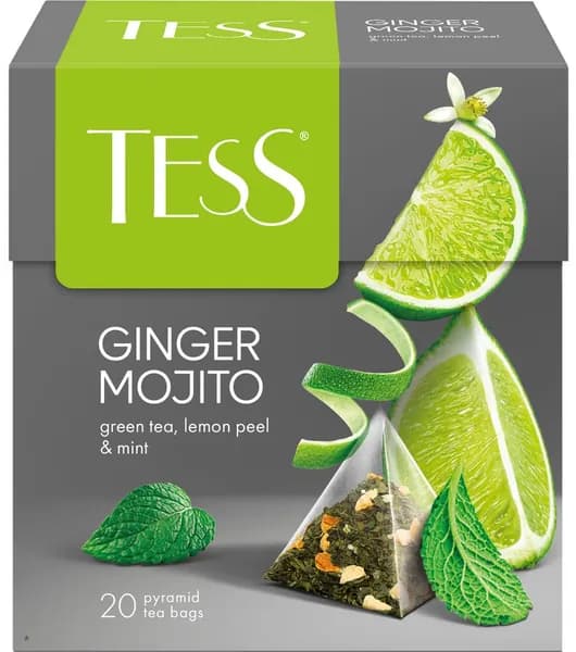 Чай зеленый TESS Джинджер Мохито, 20пир