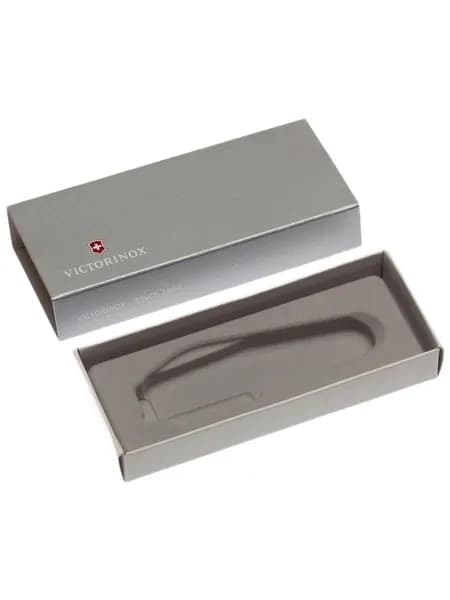 Подарочная коробка для ножей VICTORINOX 91 мм толщиной до 3 уровней, картонная, серебристая
