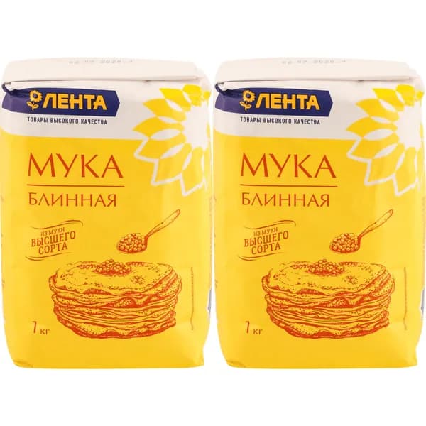 Мука Лента 1 кг, набор: 2 штуки