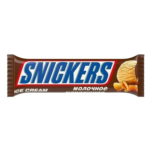 Мороженое молочное Snickers в шоколадной глазури СЗМЖ 41 г