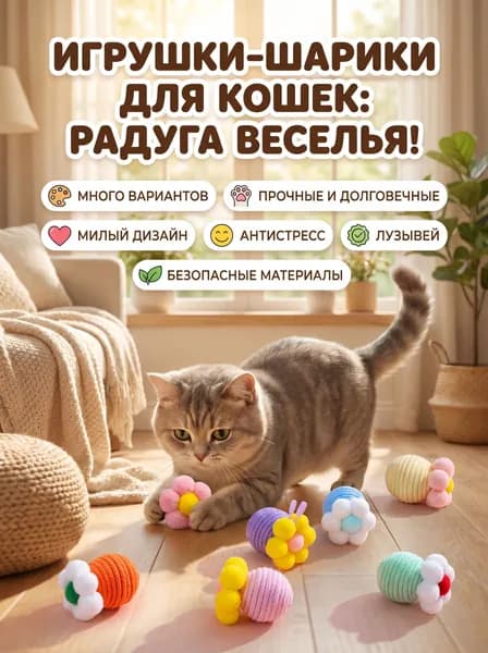 Интерактивная Игрушка Для Зубов Кошки